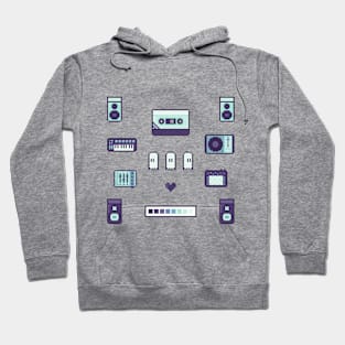 Pixel Art Music Set Hoodie